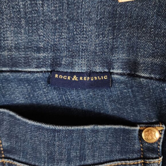 Rock & Republic Denim Rx Fever Midrise Jean Size 2 Blue - Picture 8 of 14